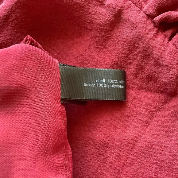 V-Neck Silk Blouse - Picture 4 of 4